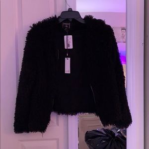 Black fuzzy jacket